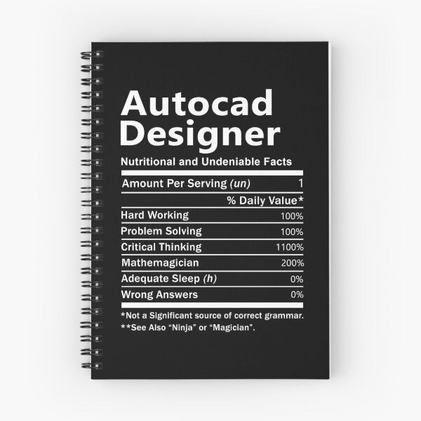 Item preview, Autocad Designer  T Shirt - Nutrition Factors Job Gift Item Tee designed and sold by wardorion9.