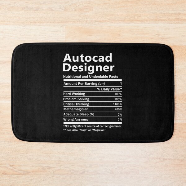Item preview, Autocad Designer  T Shirt - Nutrition Factors Job Gift Item Tee designed and sold by wardorion9.