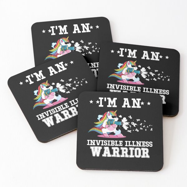 Item preview, Funny Unicorn I'm An Invisible Illness Warrior designed and sold by heppenp.