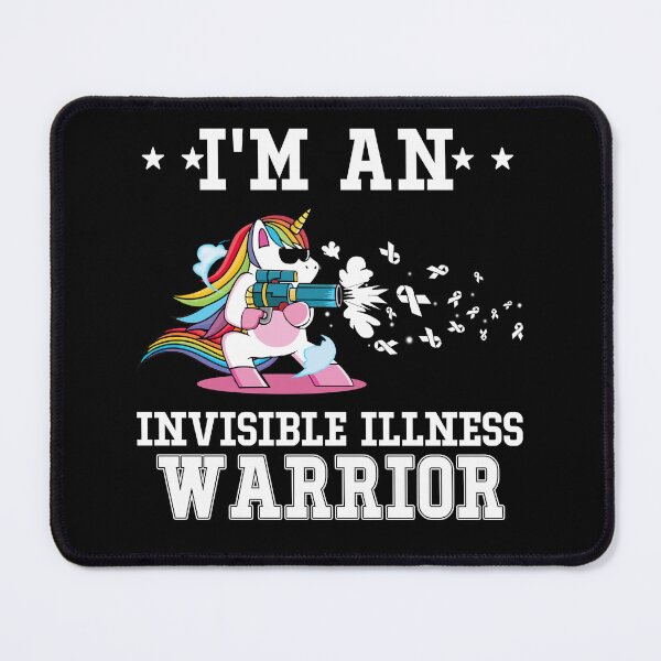 Item preview, Funny Unicorn I'm An Invisible Illness Warrior designed and sold by heppenp.