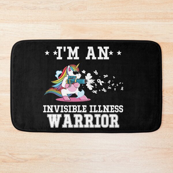Item preview, Funny Unicorn I'm An Invisible Illness Warrior designed and sold by heppenp.