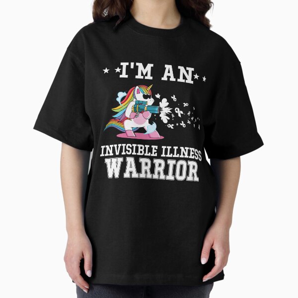 Item preview, Funny Unicorn I'm An Invisible Illness Warrior designed and sold by heppenp.