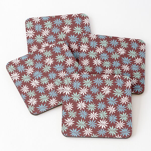 Item preview, Brown Swirly Botanical Wildflowers Pattern designed and sold by RihabPrint.