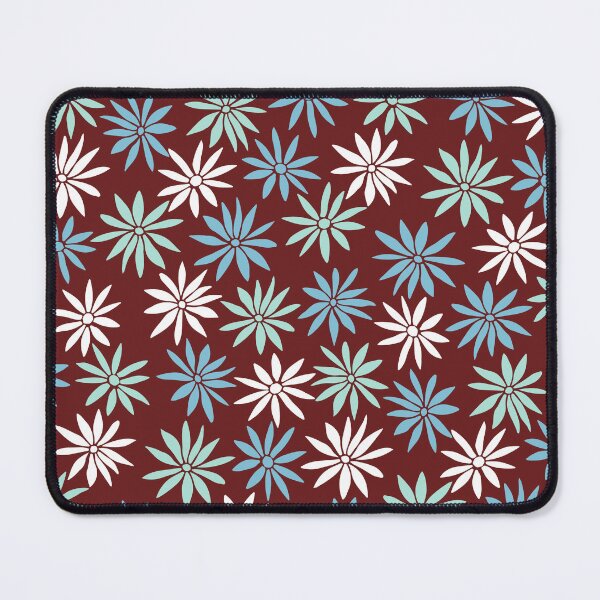 Item preview, Brown Swirly Botanical Wildflowers Pattern designed and sold by RihabPrint.