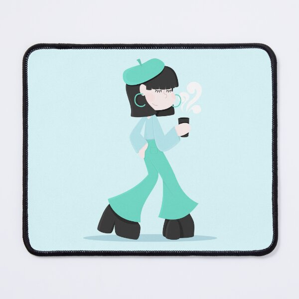 Item preview, girl with coffee designed and sold by PenguinConfetti.