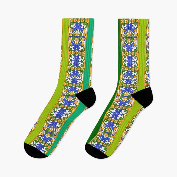 Item preview, Sicilian pattern,majolica columns  designed and sold by MariaMarinova.