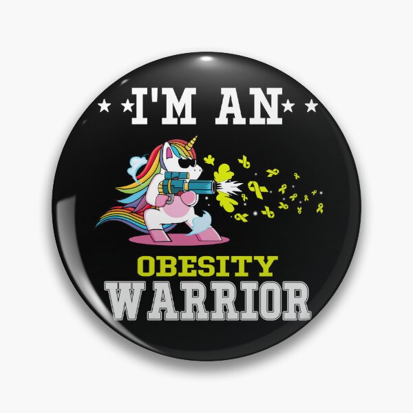 Item preview, Funny Unicorn I'm An Obesity Warrior designed and sold by heppenp.