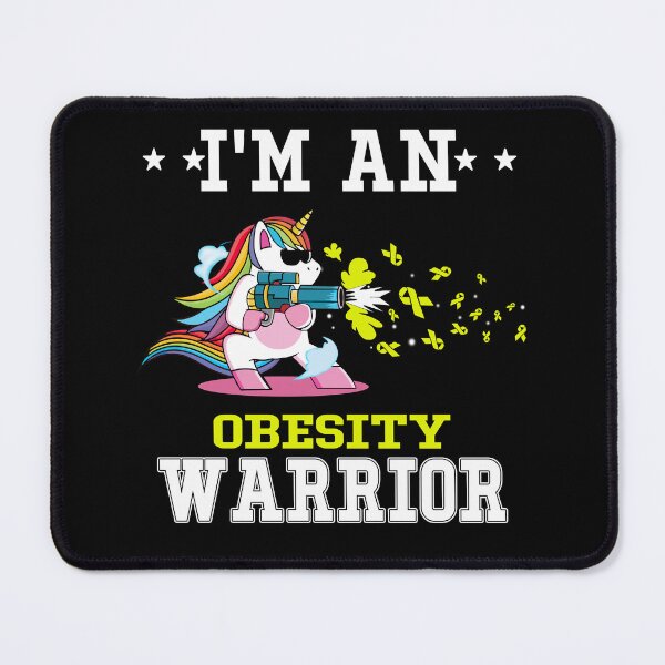 Item preview, Funny Unicorn I'm An Obesity Warrior designed and sold by heppenp.