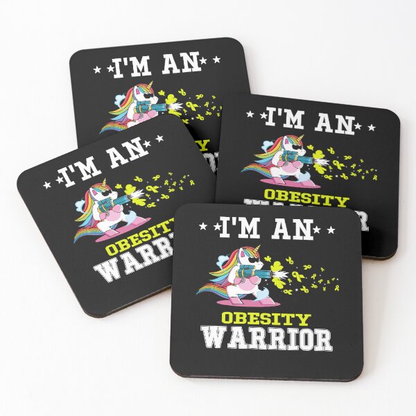 Item preview, Funny Unicorn I'm An Obesity Warrior designed and sold by heppenp.