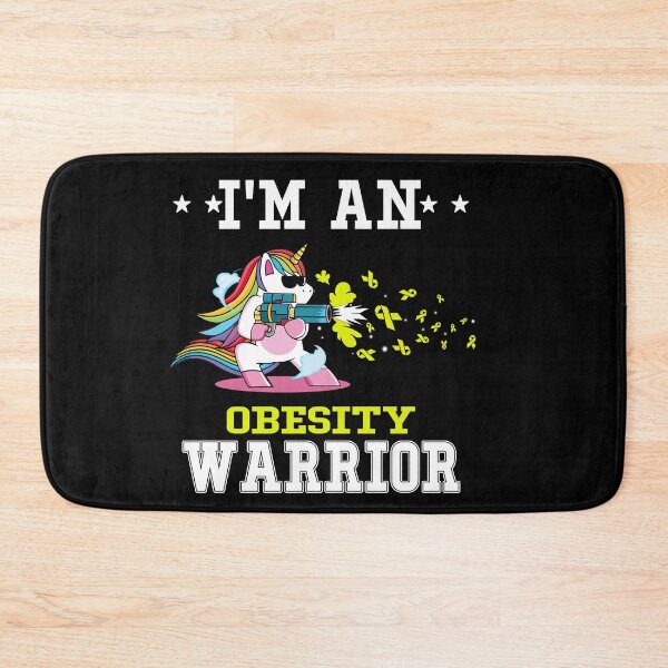 Item preview, Funny Unicorn I'm An Obesity Warrior designed and sold by heppenp.