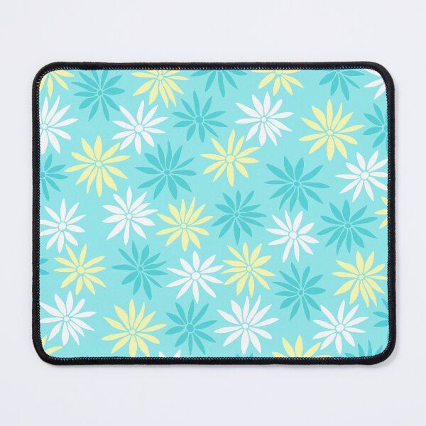 Item preview, Light Blue Swirly Botanical Wildflowers Pattern designed and sold by RihabPrint.