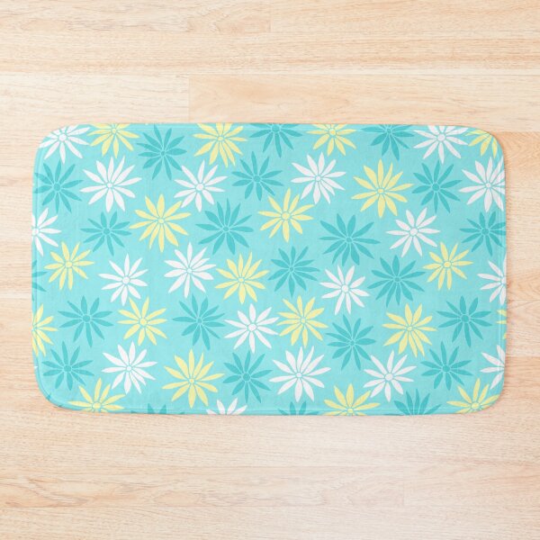 Item preview, Light Blue Swirly Botanical Wildflowers Pattern designed and sold by RihabPrint.