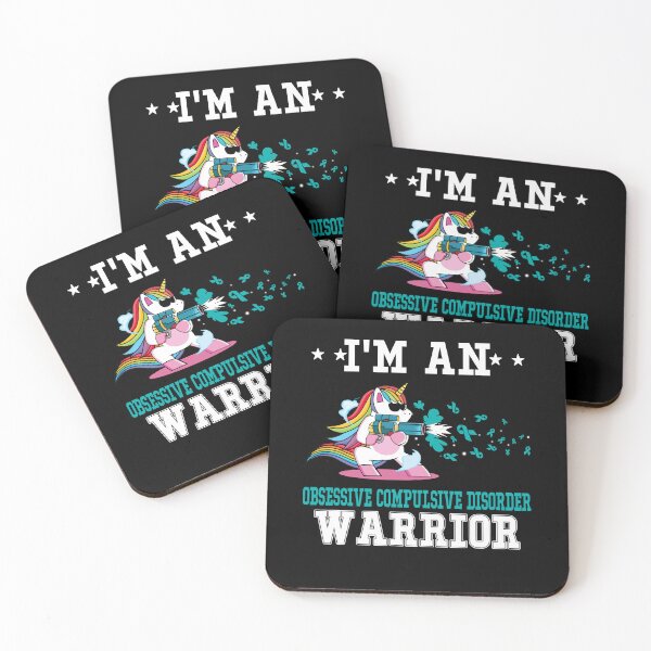Item preview, Funny Unicorn I'm An Obsessive Compulsive Disorder Warrior designed and sold by heppenp.
