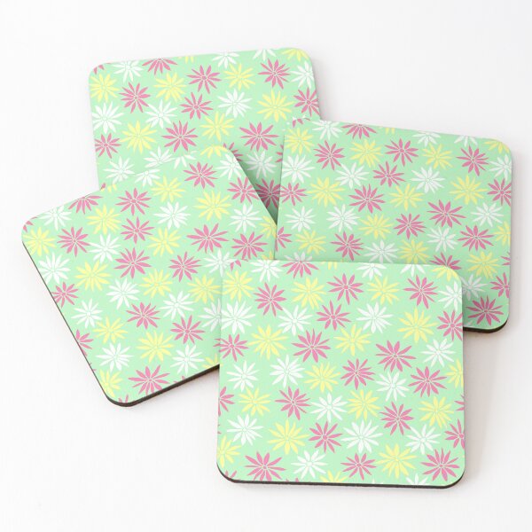 Item preview, Light Green Swirly Botanical Wildflowers Pattern designed and sold by RihabPrint.