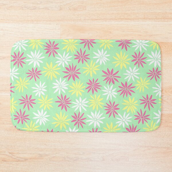 Item preview, Light Green Swirly Botanical Wildflowers Pattern designed and sold by RihabPrint.