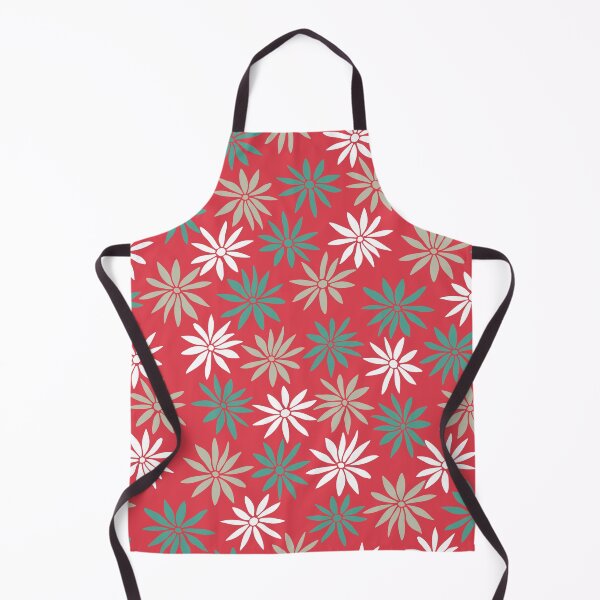 Item preview, Red Swirly Botanical Wildflowers Pattern designed and sold by RihabPrint.