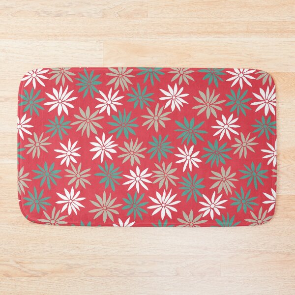 Item preview, Red Swirly Botanical Wildflowers Pattern designed and sold by RihabPrint.
