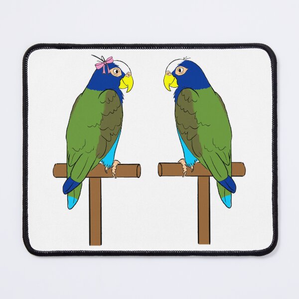 Item preview, Crazy Bird Man with White Capped Pionus designed and sold by Laughing Parrot Studio.