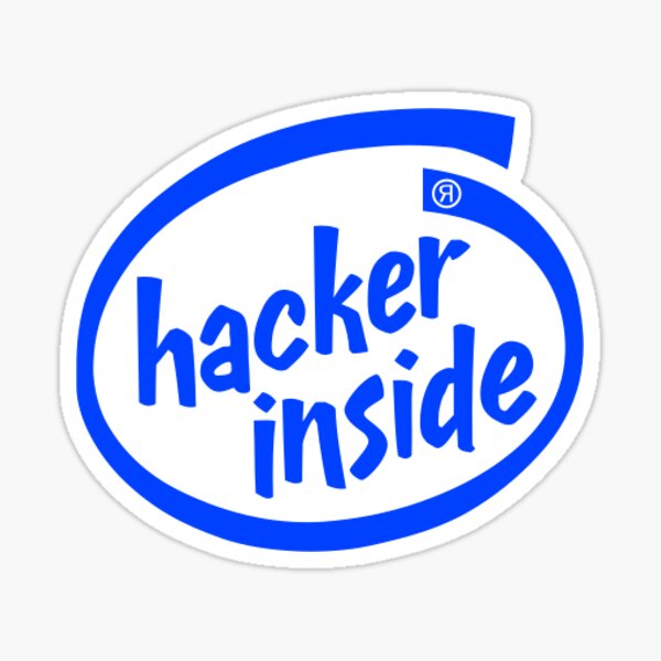 Hacker Inside Logo Sticker