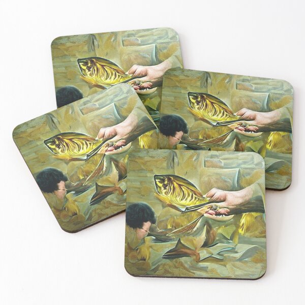 Item preview, AI generated image: Golden fish, oil on canvas designed and sold by Mmark94.