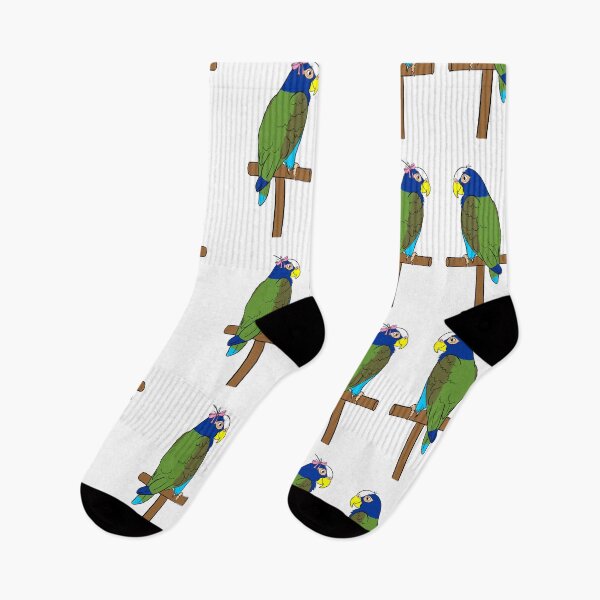 Item preview, Crazy Bird Person with White Capped Pionus designed and sold by Laughing Parrot Studio.