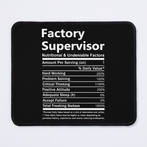 Item preview, Factory Supervisor T Shirt - Nutritional Daily Factors Job Gift Item Tee designed and sold by anthonyodo.