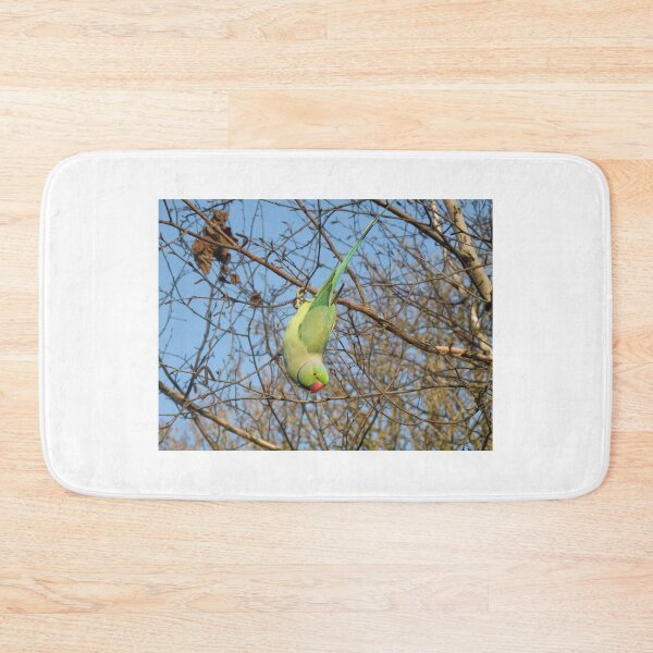 Item preview, Upside Down Rose-Ringed Parakeet Photograph designed and sold by naturegallery.