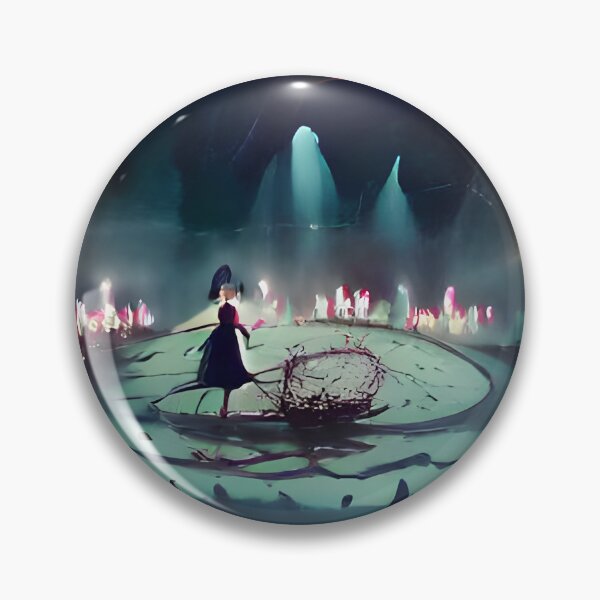 Item preview, The Shadow Witch in the glow of the magic circle designed and sold by ScarletMagi.
