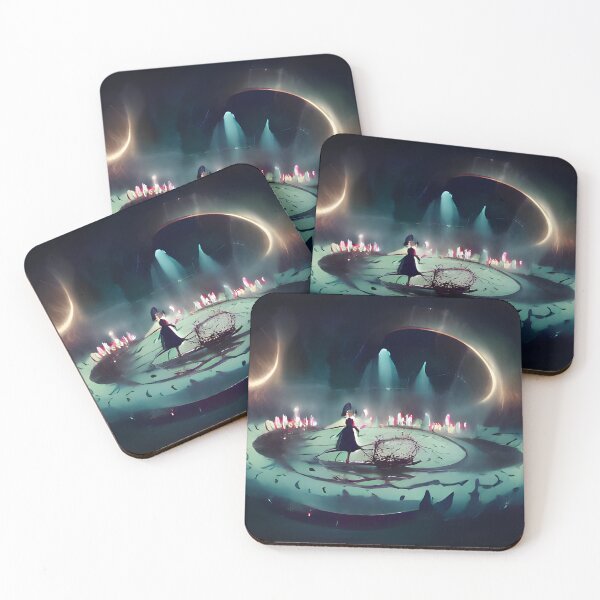 Item preview, The Shadow Witch in the glow of the magic circle designed and sold by ScarletMagi.