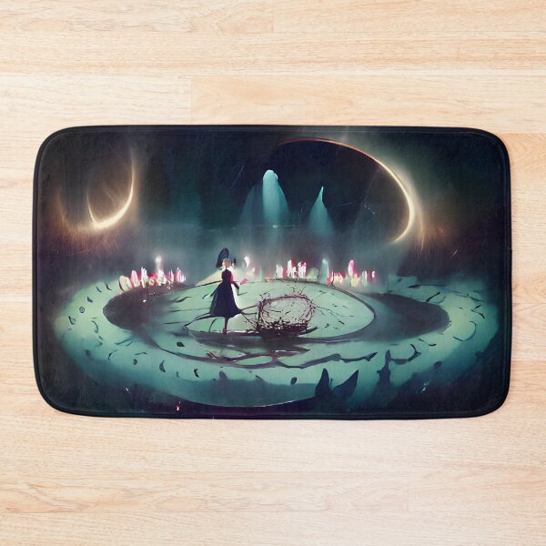 Item preview, The Shadow Witch in the glow of the magic circle designed and sold by ScarletMagi.
