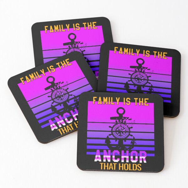 Item preview, Family is the anchor that holds us together | Retro Purple designed and sold by VictorL Designs.