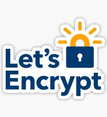 Let's encrypt sticker Sticker