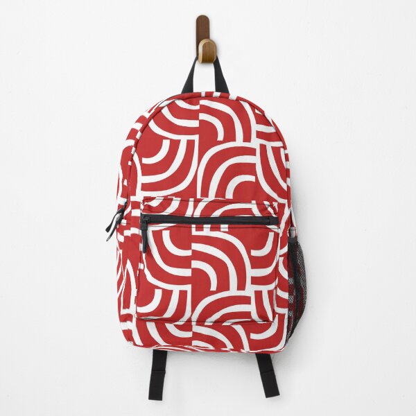 Item preview, Modernist Abstract Arc Pattern 632 Red designed and sold by tonymagnerart.