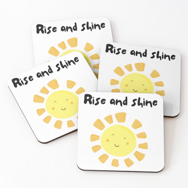 Item preview, Rise and shine, inspirational life quote and cute sun picture designed and sold by Sanaura.