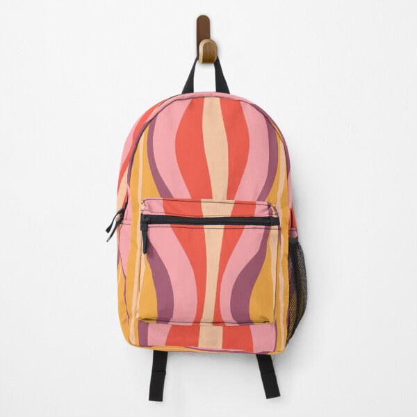 Item preview, Hourglass Abstract Mid-century Modern Pattern Pink Orange Mustard Purple Cream designed and sold by kierkegaard.