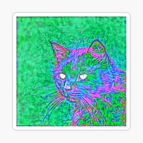 Ninja Cat, Predator Sticker