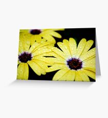 Triple Yellow Greeting Card