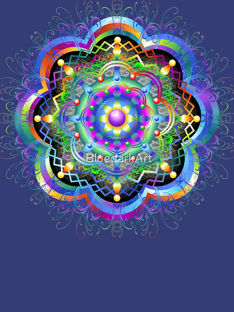 Mandala Universe Psychedelic by BluedarkArt