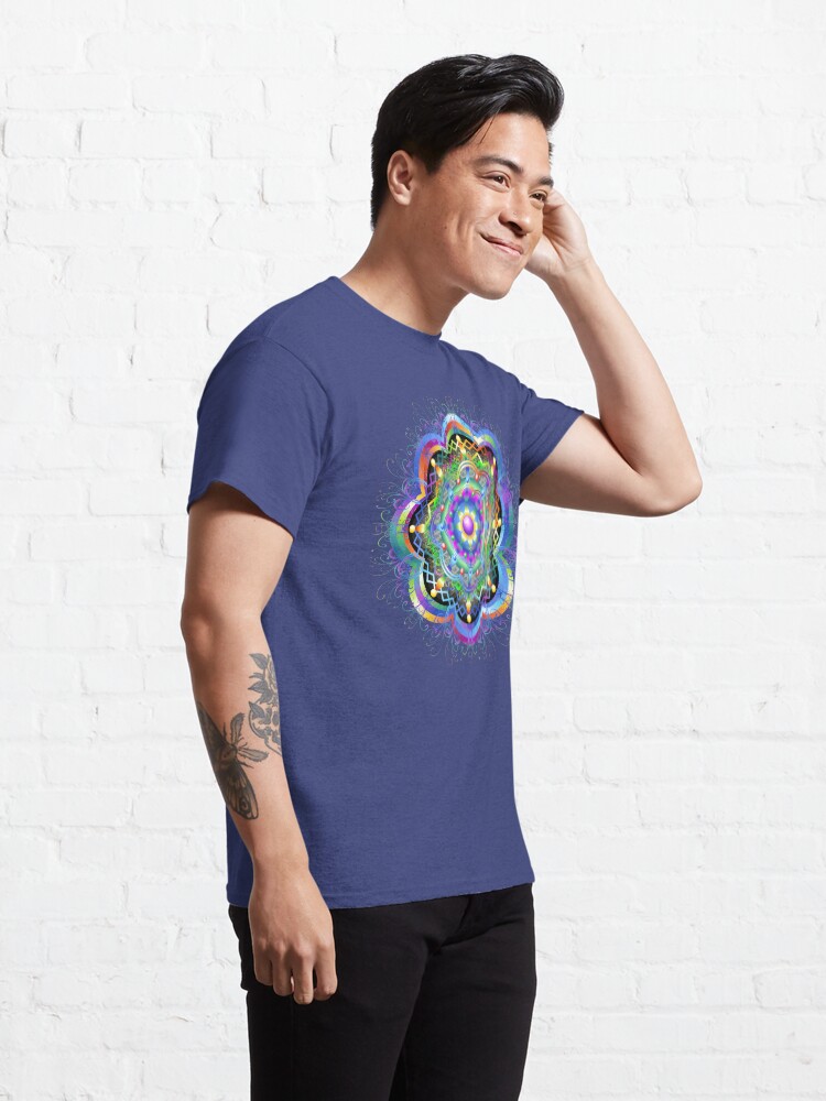 Alternate view of Mandala Universe Psychedelic Classic T-Shirt