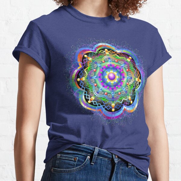Mandala Universe Psychedelic Classic T-Shirt