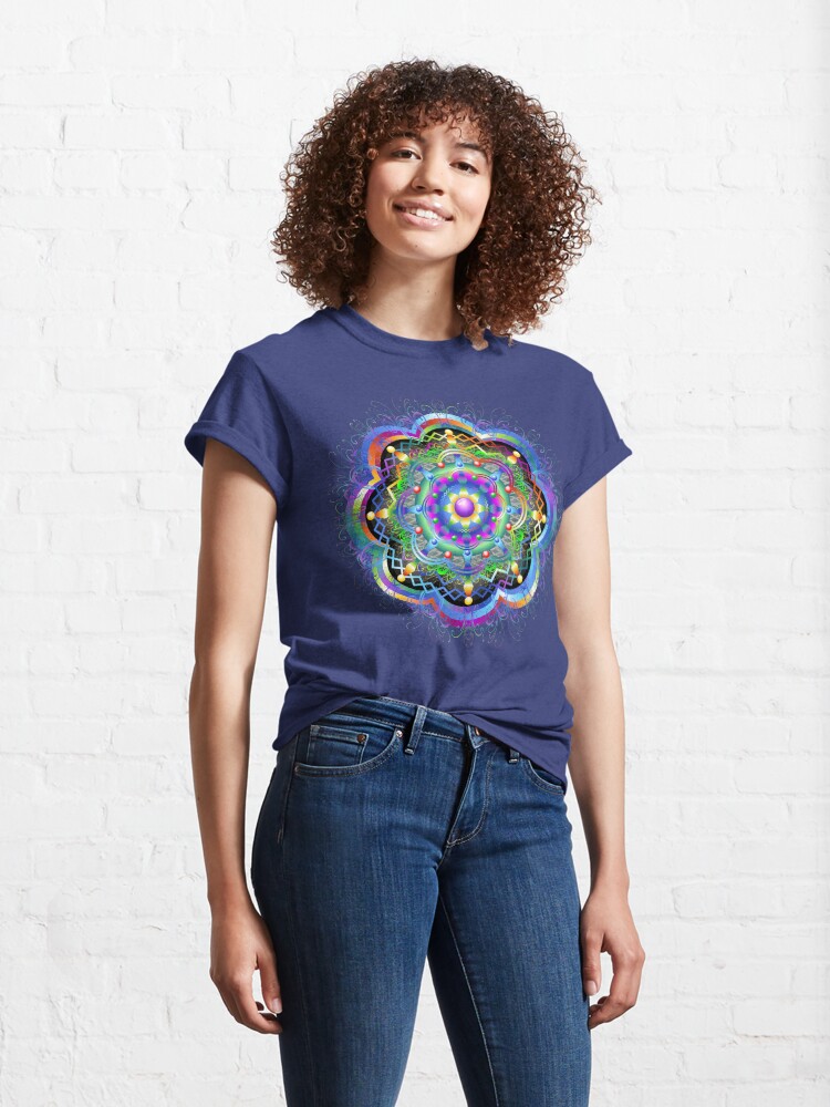 Alternate view of Mandala Universe Psychedelic Classic T-Shirt