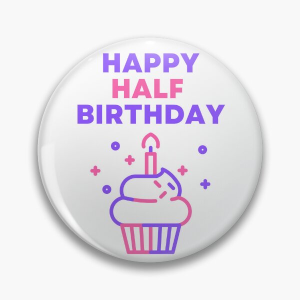 Item preview, Happy Half Birthday Art designed and sold by PartiesPersonal.