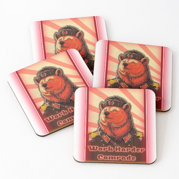 Item preview, Work Harder Comrade Russia Soviet Bear Work Harder Comrade designed and sold by themora.
