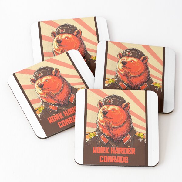 Item preview, Work Harder Comrade Russia Soviet Bear Work Harder Comrade designed and sold by themora.