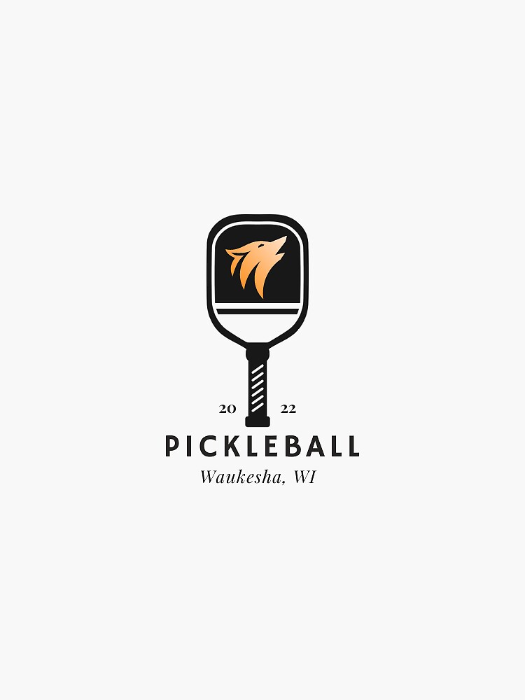 "Waukesha Pickleball League Logo" Sticker by jkocker18 Redbubble