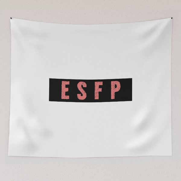 Item preview, Myers Briggs Personality Type - Pink Rectangle ESFP designed and sold by DanLopesMerch.