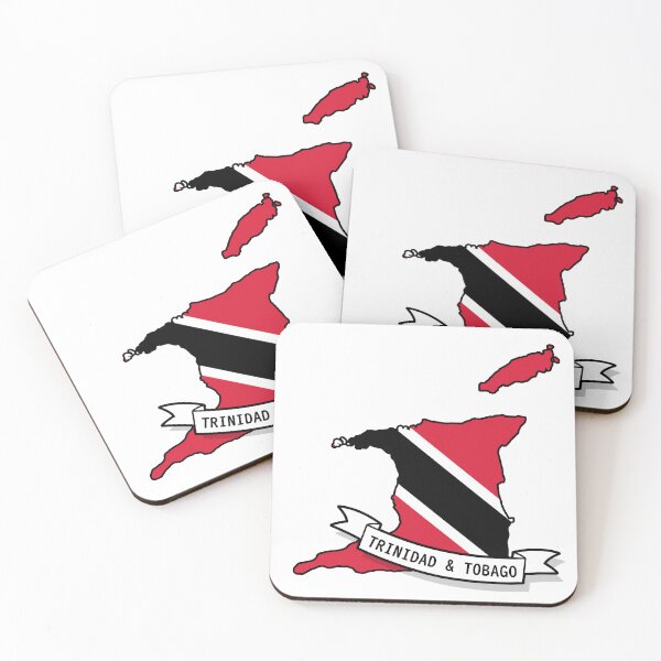 Item preview, Mapa de la bandera de Trinidad y Tobago designed and sold by Koi-Art.