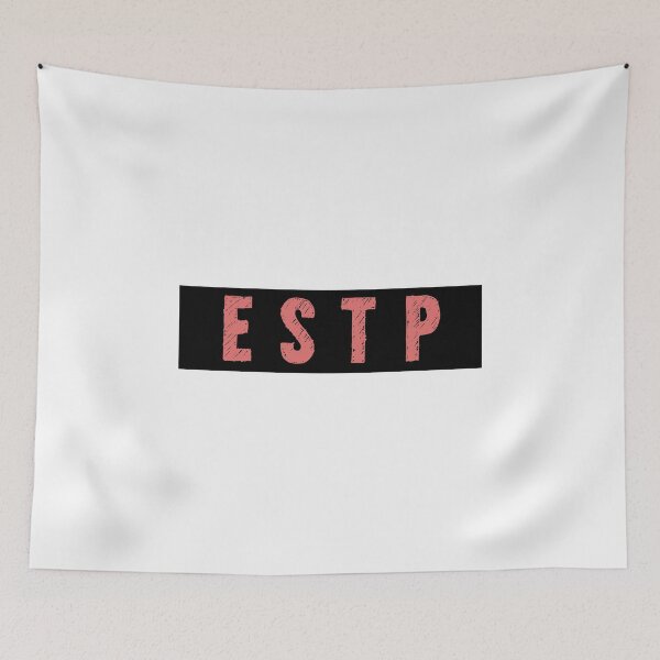 Item preview, Myers Briggs Personality Type - Pink Rectangle ESTP designed and sold by DanLopesMerch.