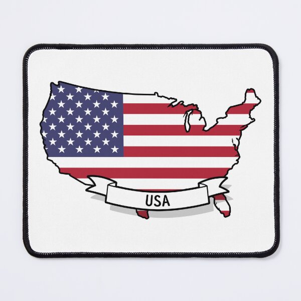 Item preview, USA Flag Map designed and sold by Koi-Art.