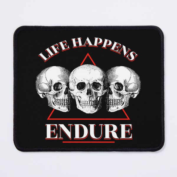 Item preview, Memento Mori Skulls | Stoic Philosophy Wisdom | Life Happens Endure designed and sold by StoicStreet.